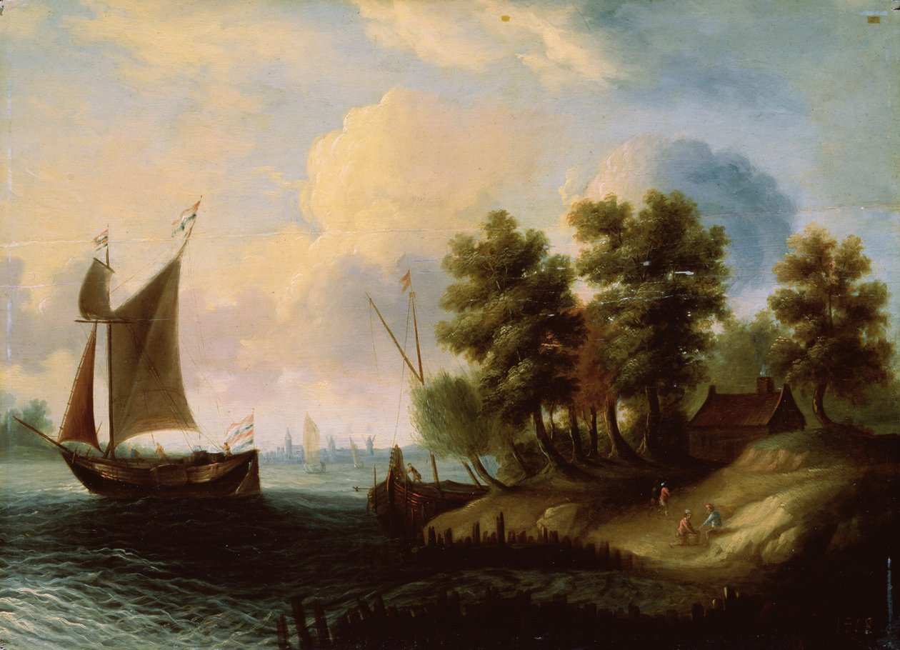 Eine Meereslandschaft, 17. Jahrhundert von Dutch Master