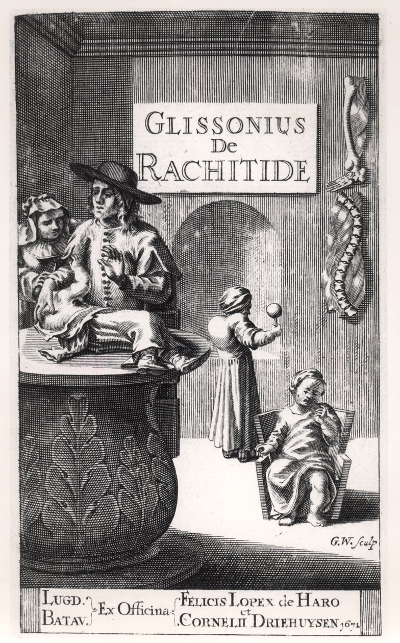 Francis Glisson (1597-1677), veröffentlicht in Leiden, 1671 von Dutch School