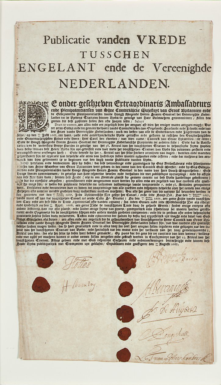 Vertrag von Breda von Dutch School