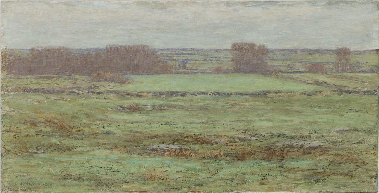 Weideland: Früher Frühling, 1896 von Dwight William Tryon
