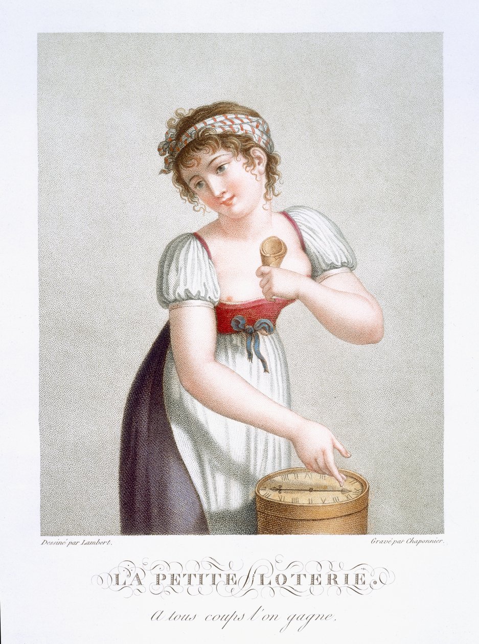 Die kleine Lotterie, ca. 1816 von E. F. Lambert