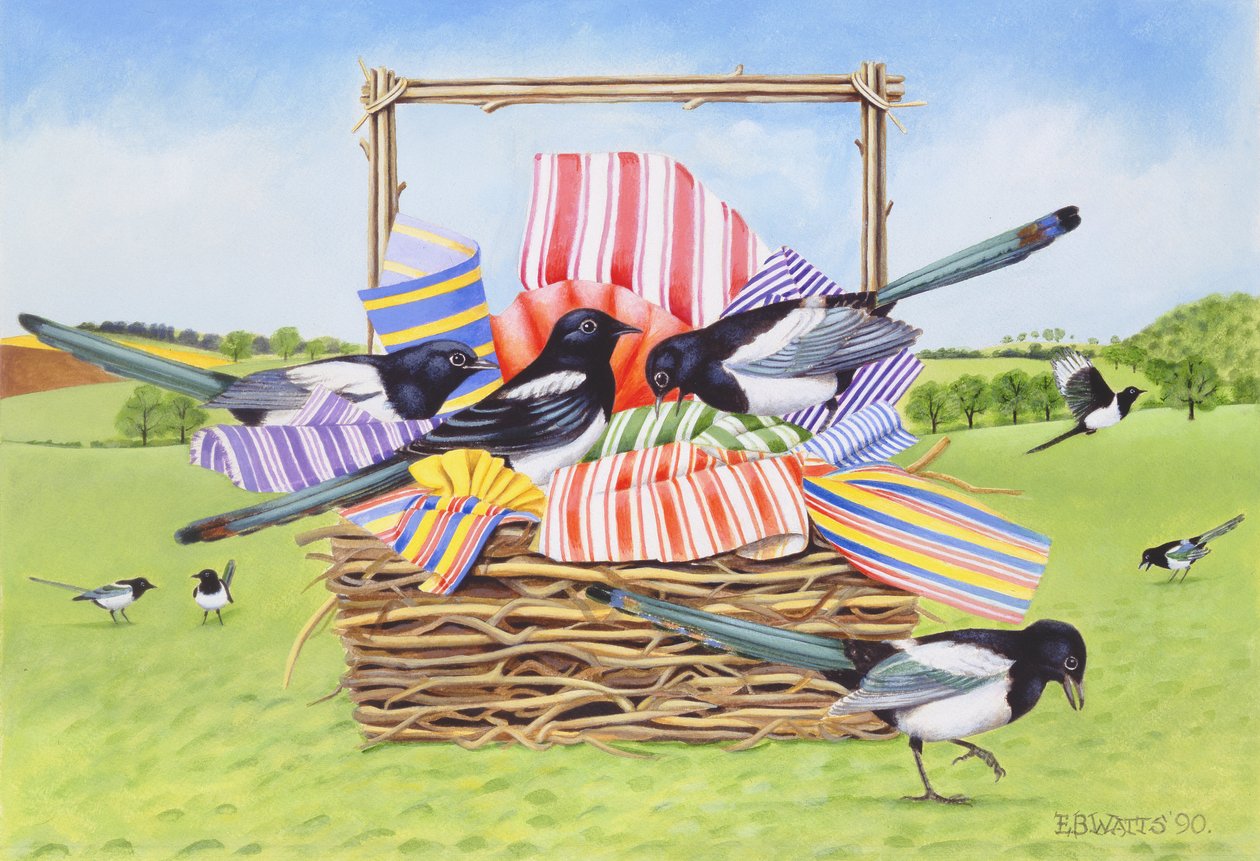 Elstern, 1990 von E.B. Watts