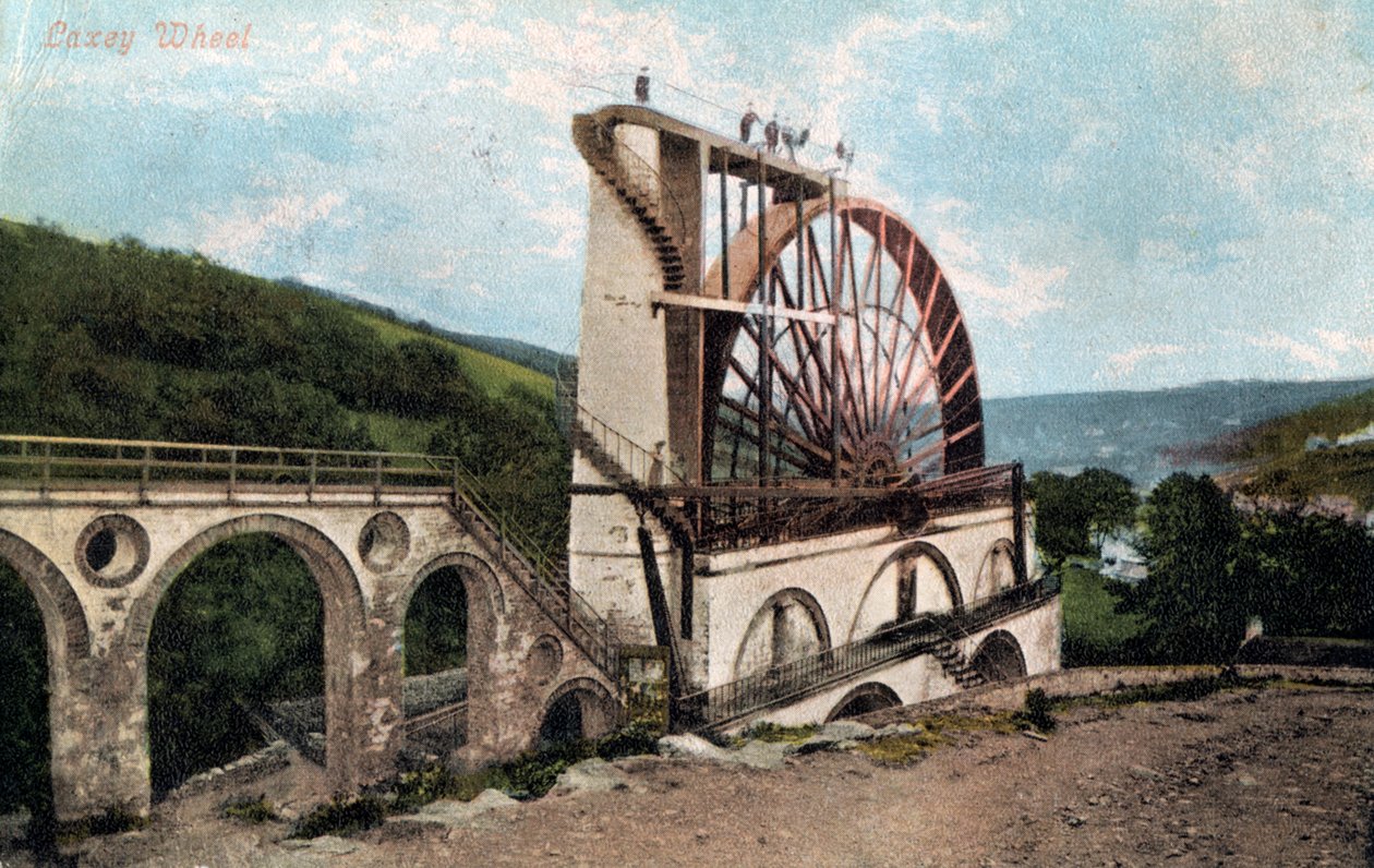 Laxey Wheel, Isle of Man, 1904 von E Florian
