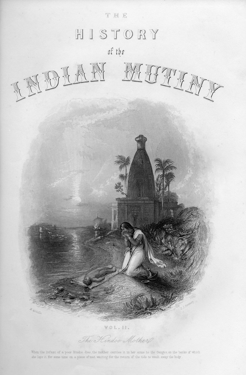 Die Hindoo-Mutter, ca. 1860 von E. J. Portbury