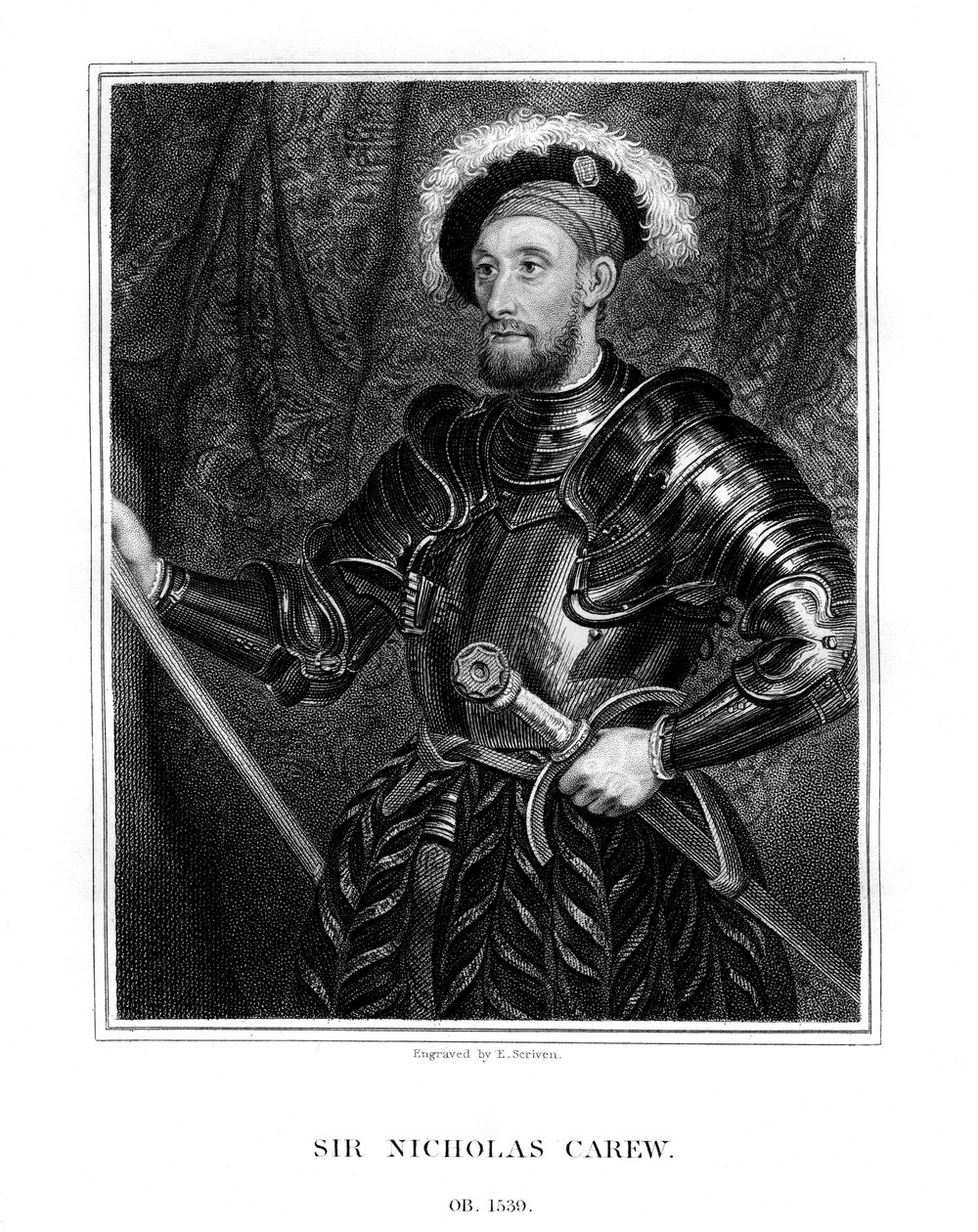 Sir Nicholas Carew, 1823 von E. Scriven
