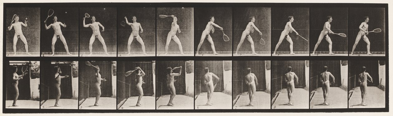 Tafel 294. Tennis; Aufschlag von Eadweard Muybridge