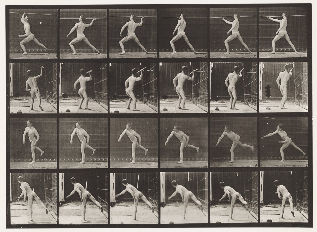 Speerwerfen von Eadweard Muybridge