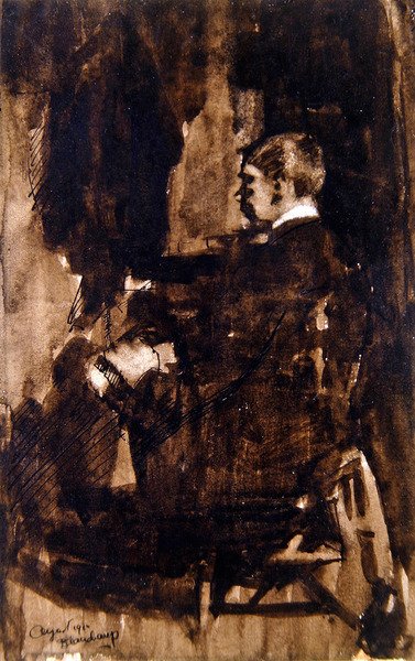 Sitzender Mann von Earl Beauchamp