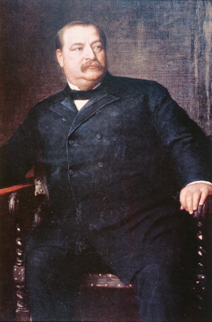 Grover Cleveland (1837-1908) (Farblithografie) von Eastman (after) Johnson