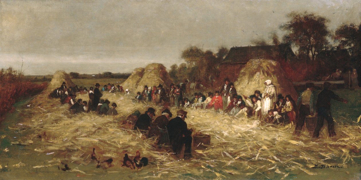 Maisernte auf Nantucket von Eastman Johnson