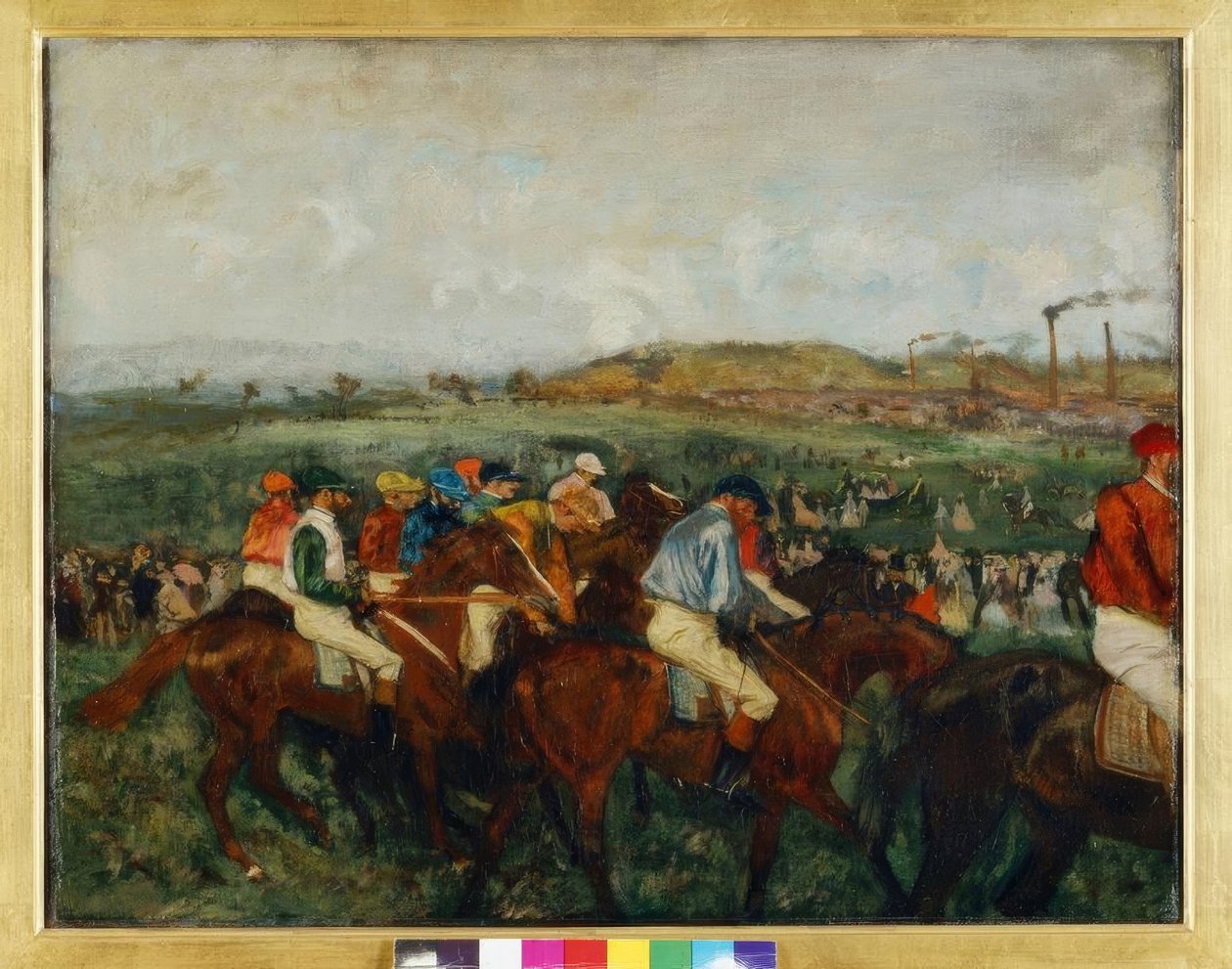 Course de gentlemen. Avant le depart von Edgar Degas