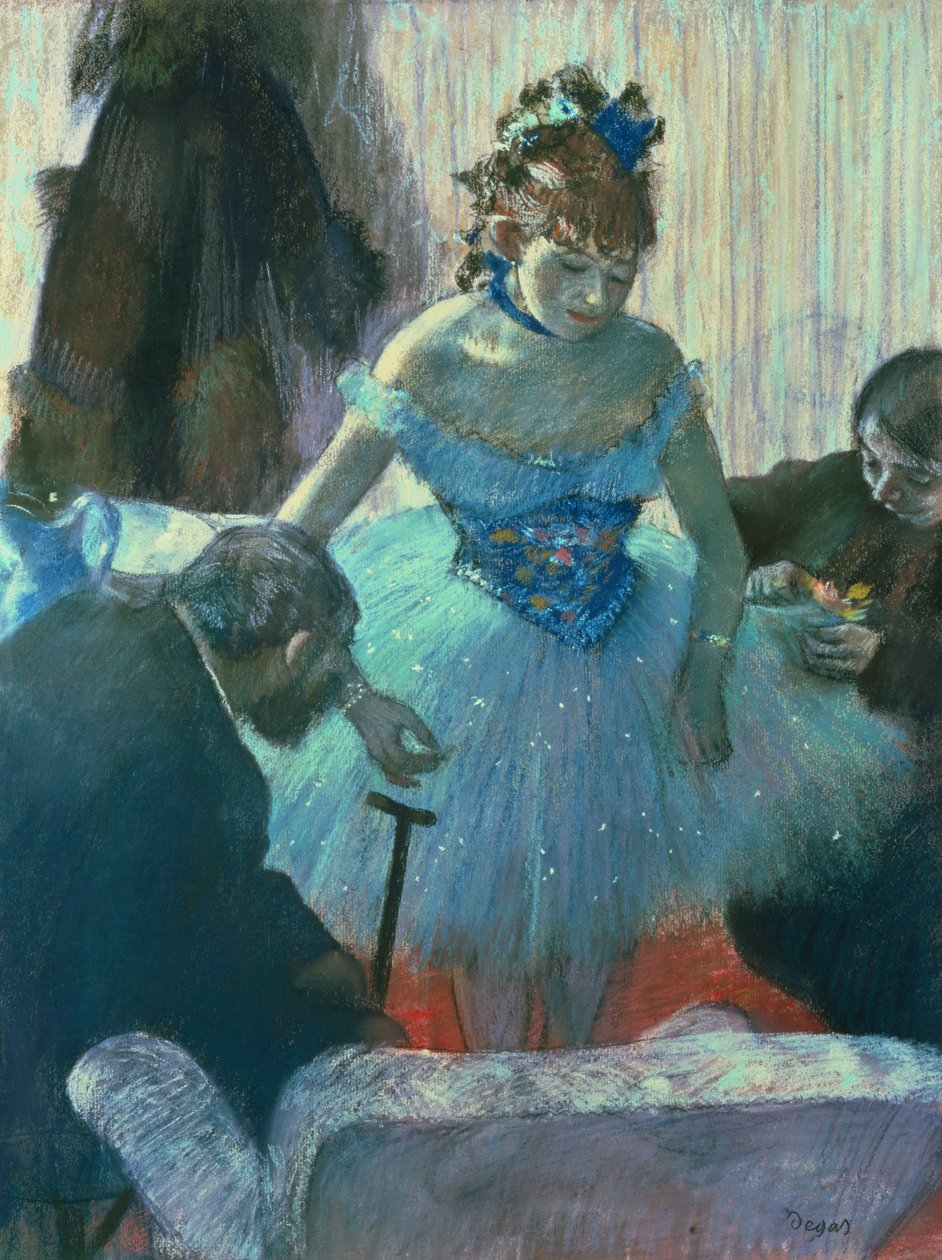 Tänzerin in ihrer Umkleidekabine von Edgar Degas