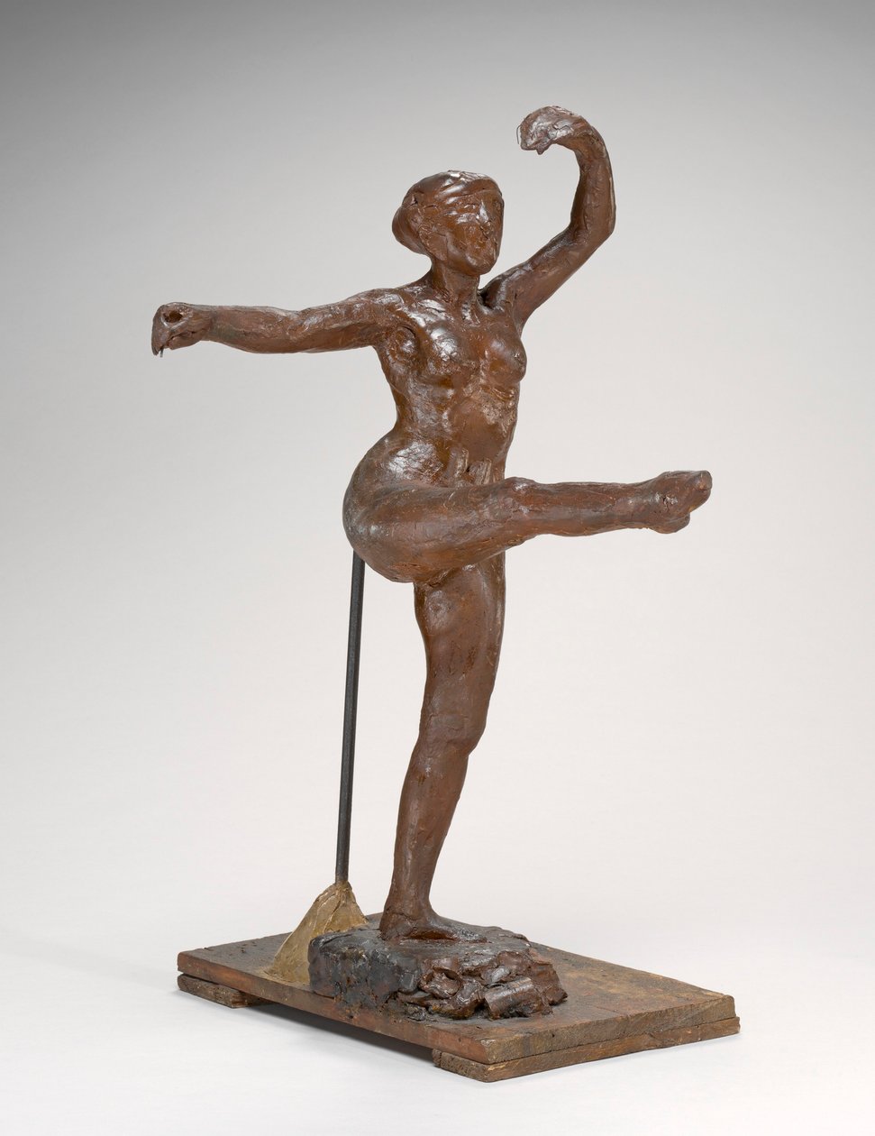 Vierte Position vorne, auf dem linken Bein von Edgar Degas