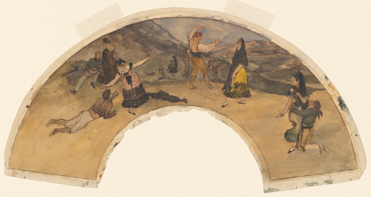 Spanische Tänzer und Musiker von Edgar Degas