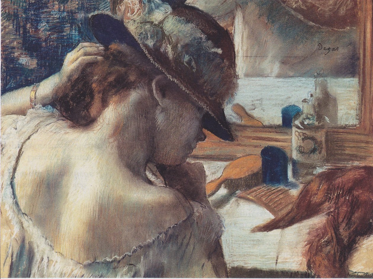 Vor dem Spiegel von Edgar Degas
