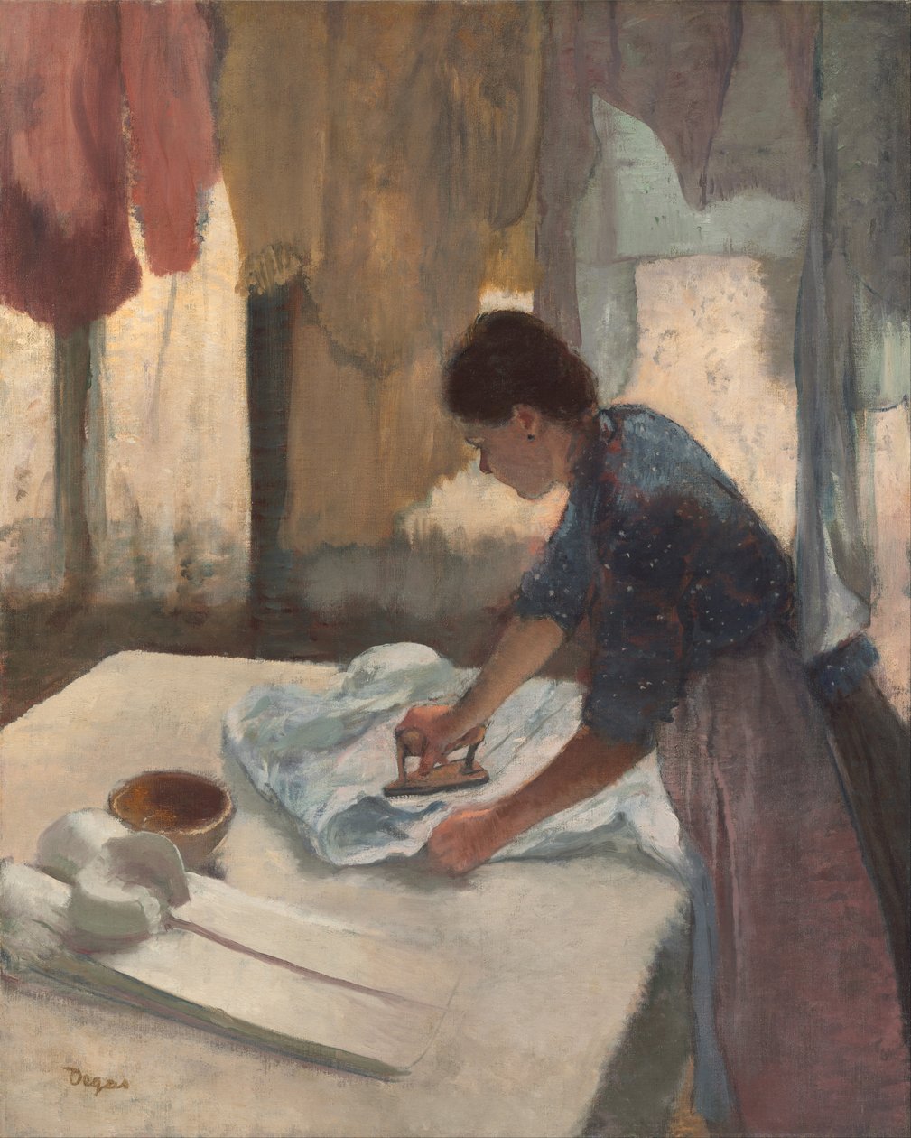 Bügelnde Frau von Edgar Degas