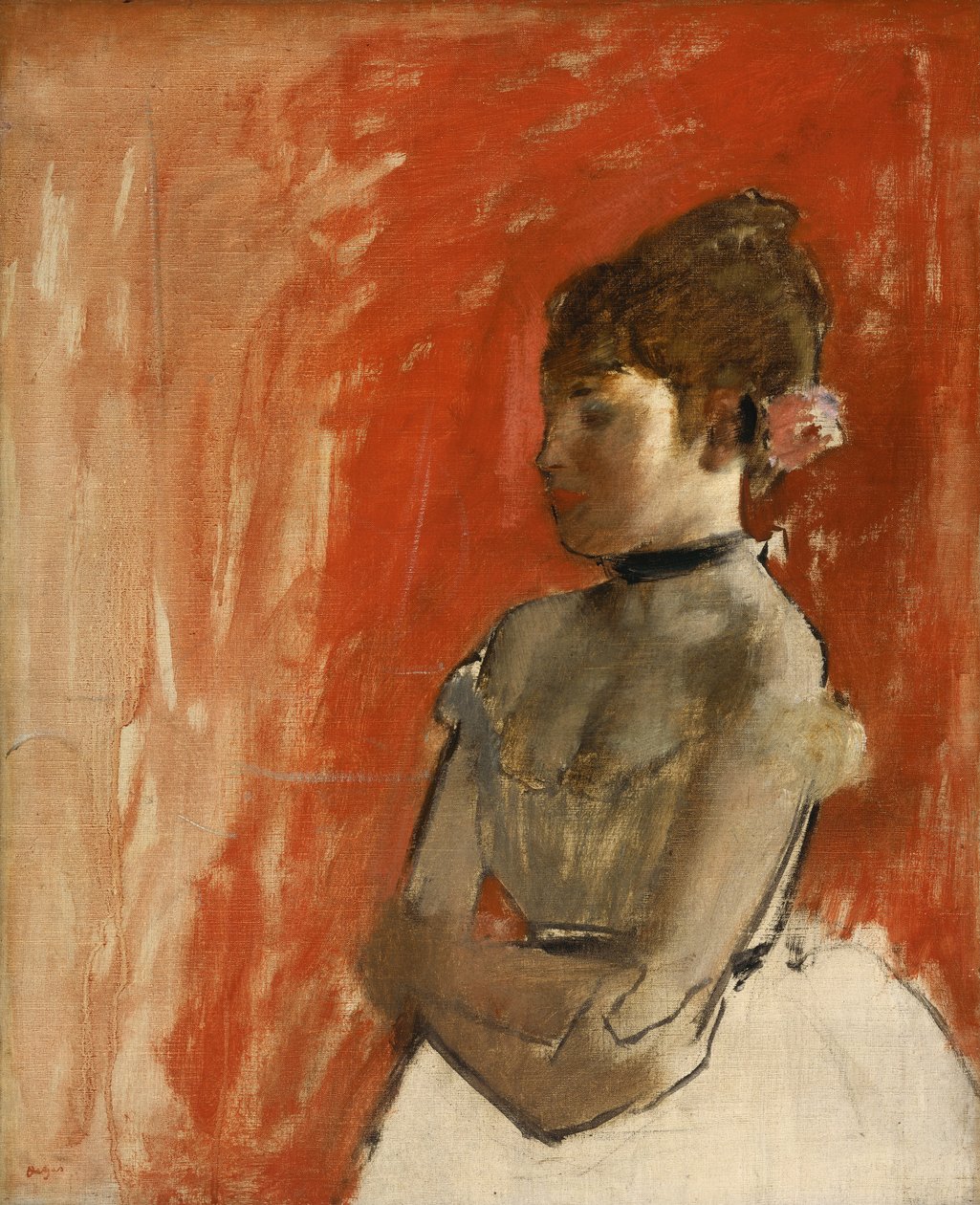 Balletttänzerin mit verschränkten Armen von Edgar Degas