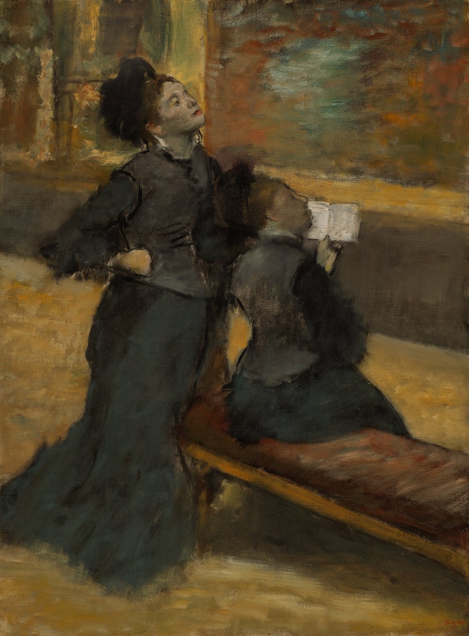 Besuch in einem Museum von Edgar Degas