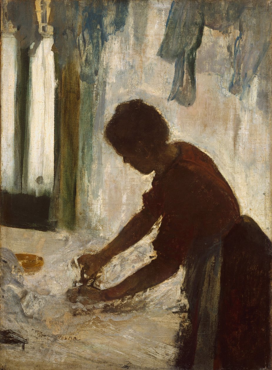Eine Frau bügelt, 1873 von Edgar Degas