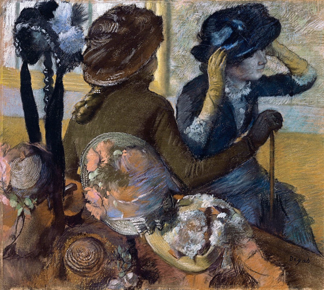 Bei den Modistinnen, 1882 von Edgar Degas