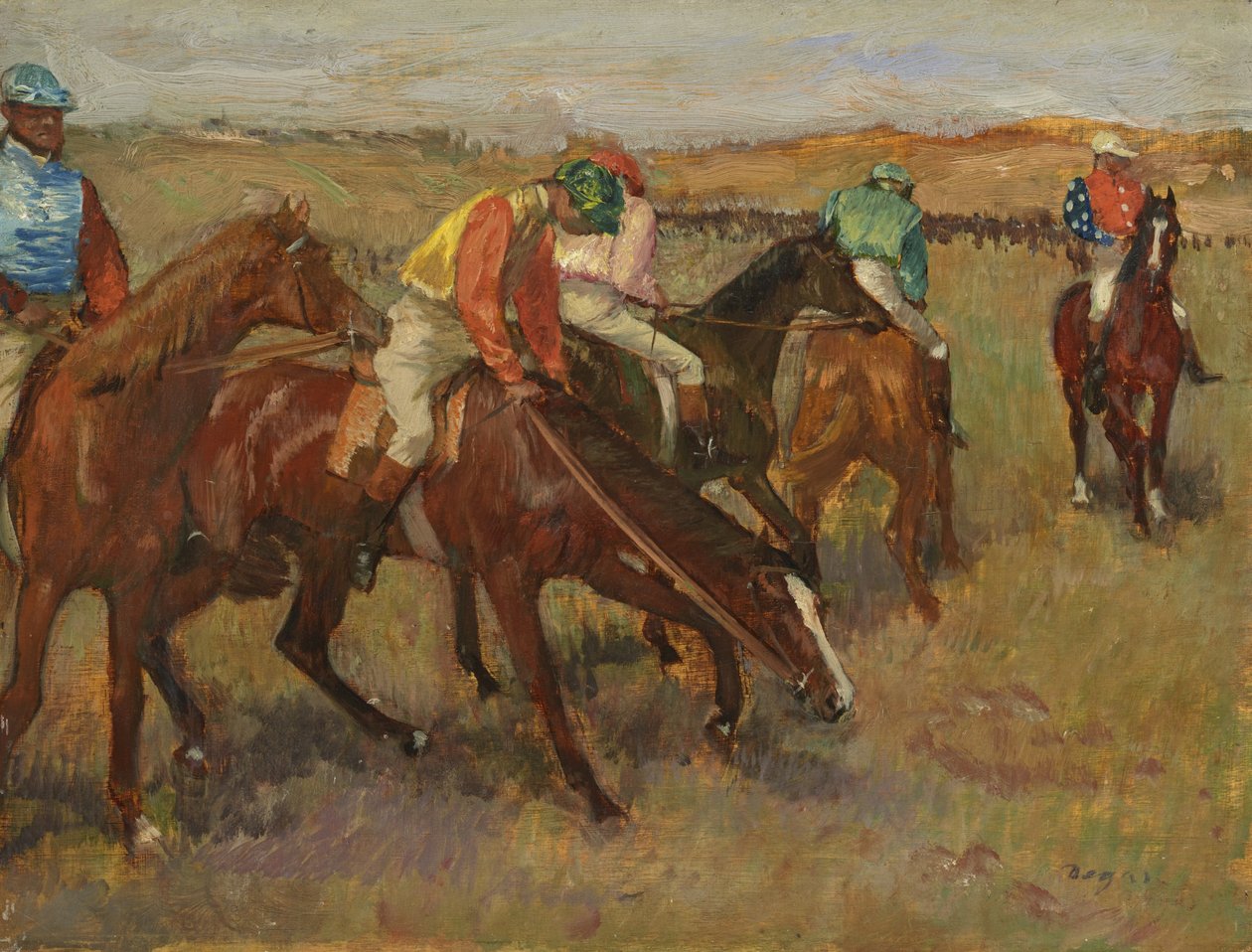 Vor dem Rennen, ca. 1882 von Edgar Degas