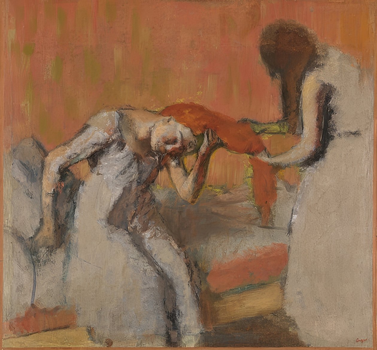 Beim Kämmen von Edgar Degas