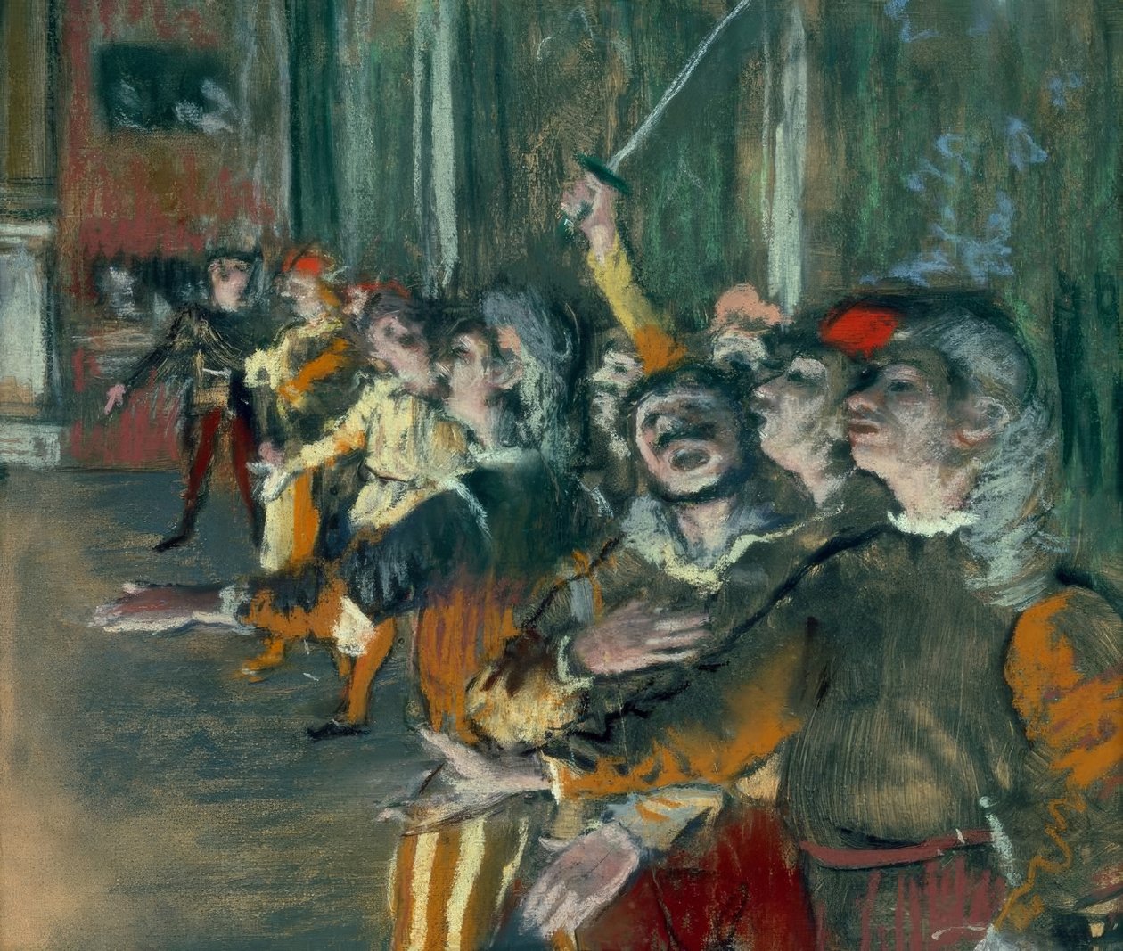 Choristen, auch die Statisten genannt von Edgar Degas