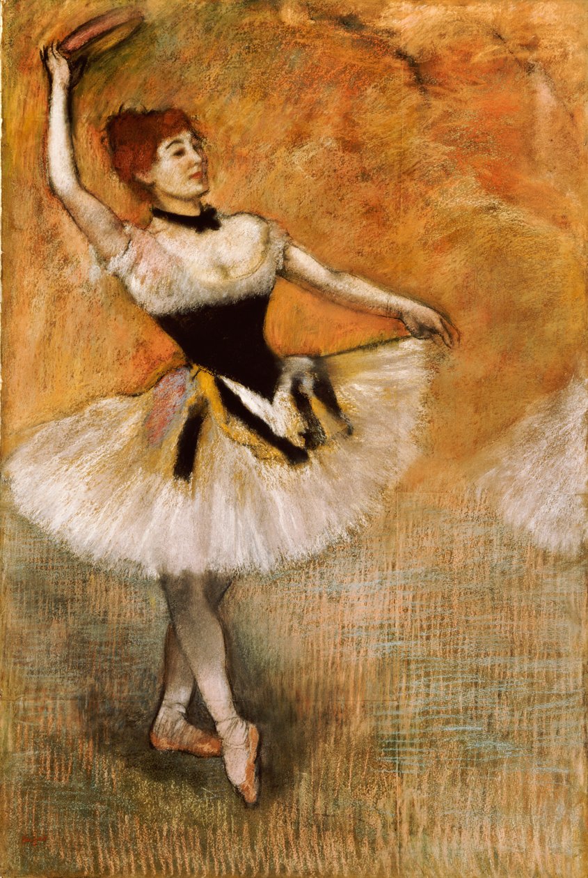 Tänzerin mit Tamburin, 1882 von Edgar Degas