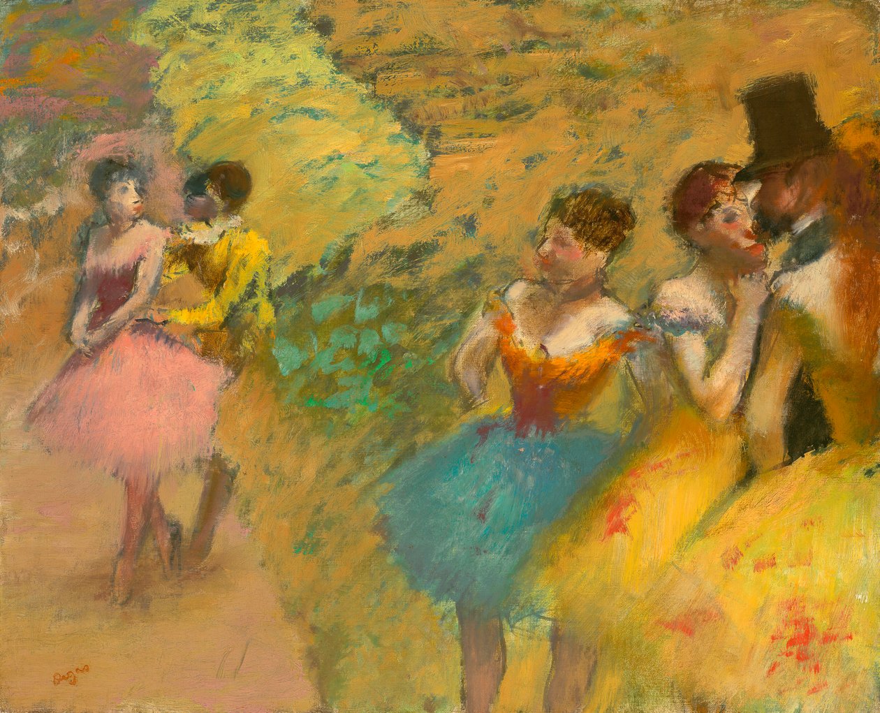 Tänzerinnen (Die Kulissen der Oper) von Edgar Degas
