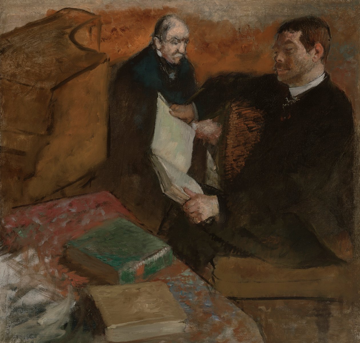 Pagans und der Vater von Degas von Edgar Degas