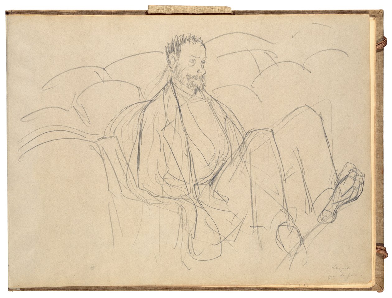Ludovic Lepic im Theater von Edgar Degas