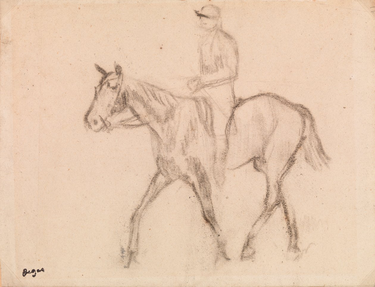 Mann zu Pferd von Edgar Degas