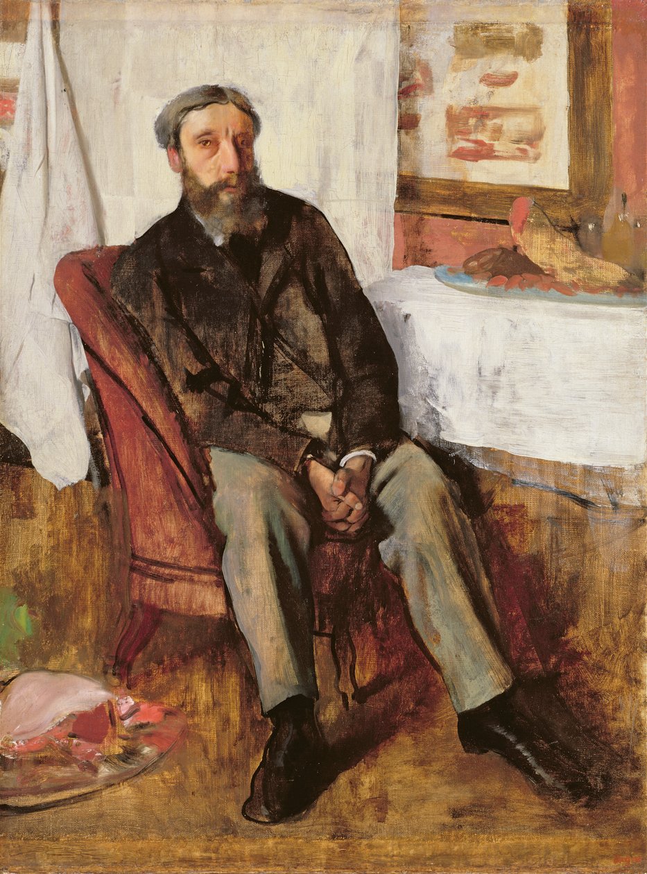 Porträt eines Mannes, ca. 1866 von Edgar Degas