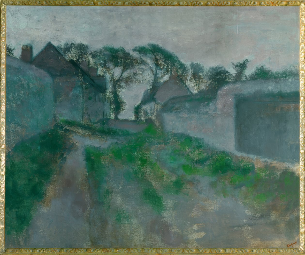 Dorfstraße in Saint Valery-sur-Somme von Edgar Degas