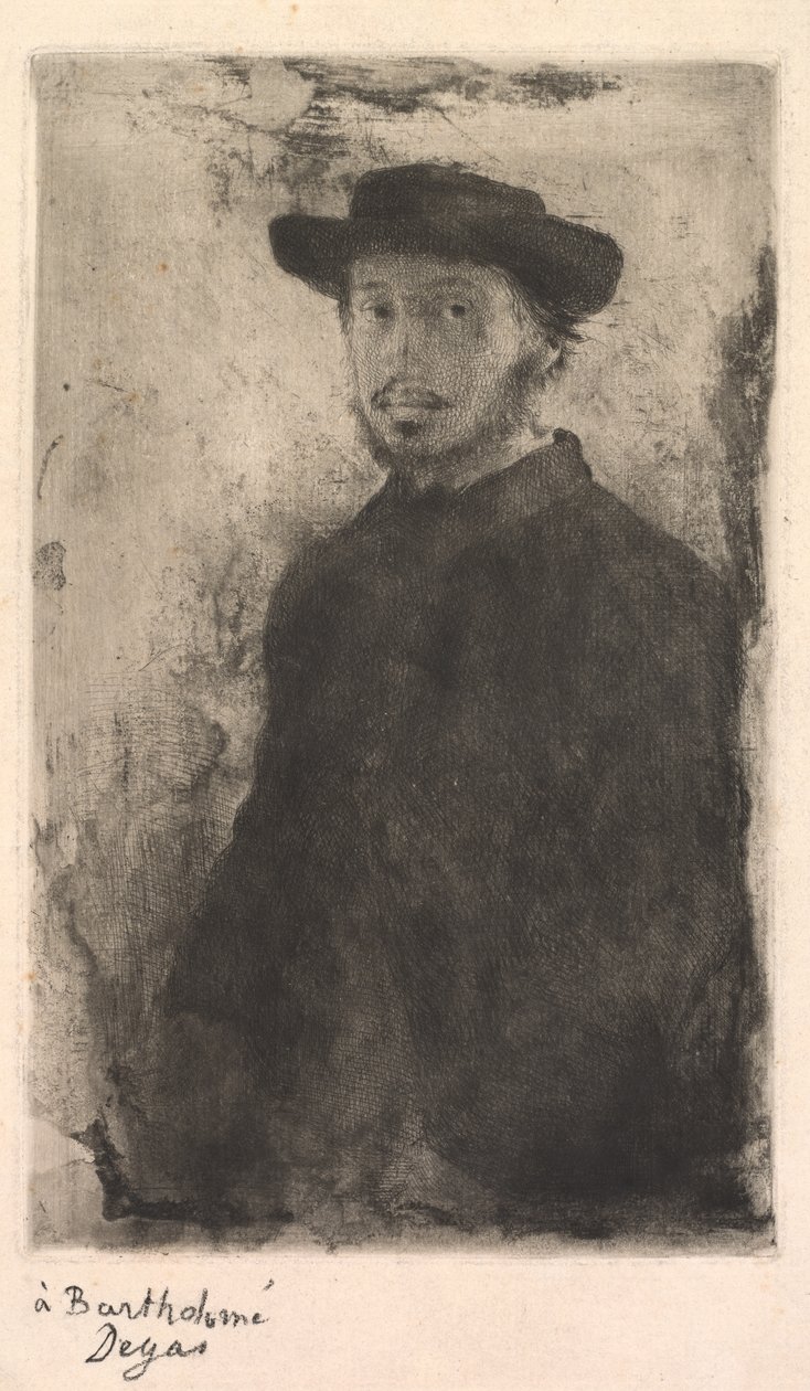 Selbstporträt, 1857 von Edgar Degas