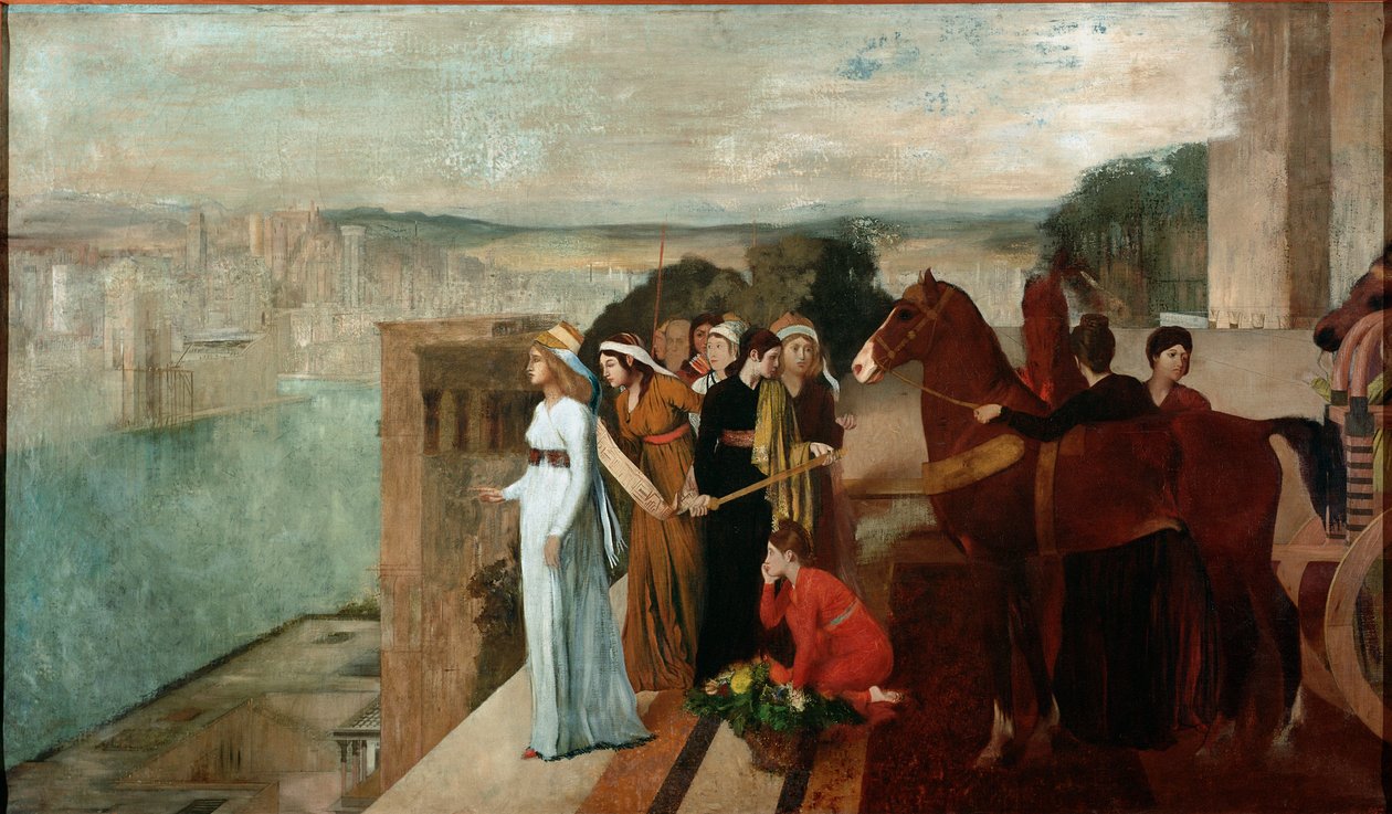 Semiramis baut Babylon von Edgar Degas