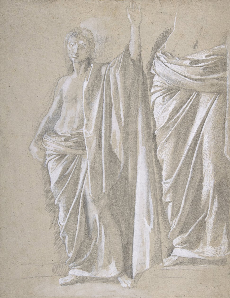 Studie einer drapierten Figur, 1857-58 von Edgar Degas