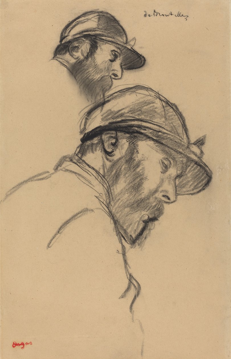 Studie eines Jockeys (M. de Broutelles) von Edgar Degas