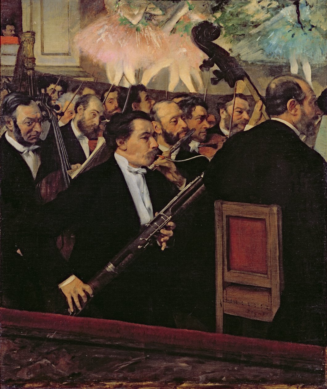 Das Opernorchester, um 1870 von Edgar Degas