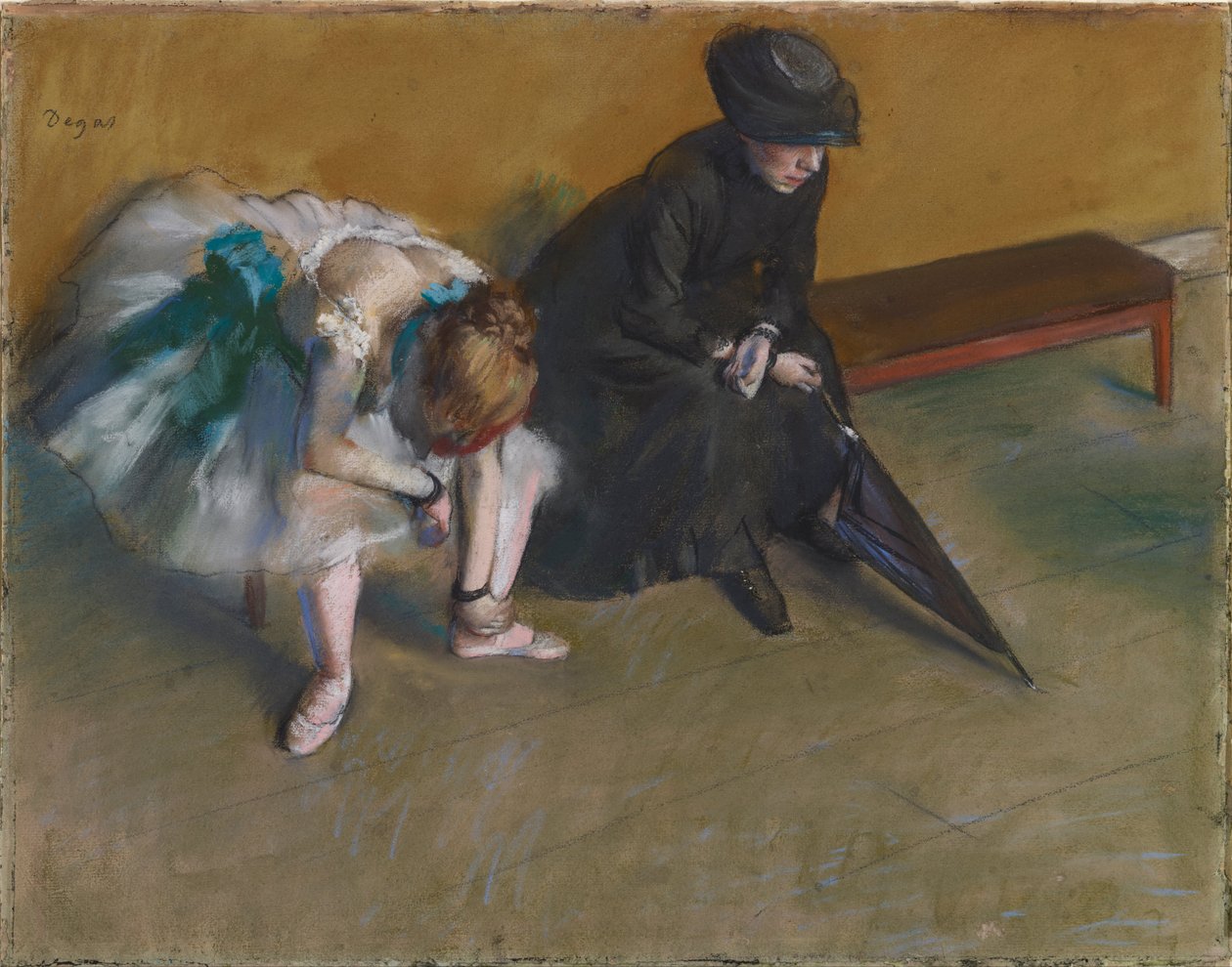Warten von Edgar Degas