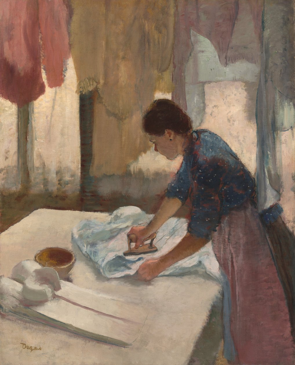 Bügelnde Frau von Edgar Degas