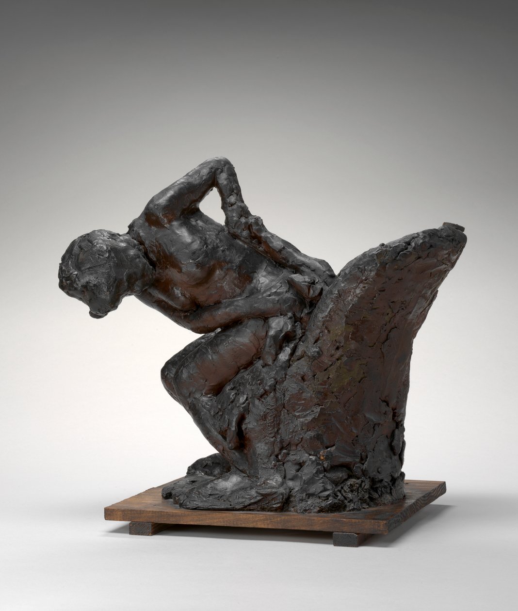 Sitzende Frau, die ihre linke Hüfte abwischt von Edgar Degas