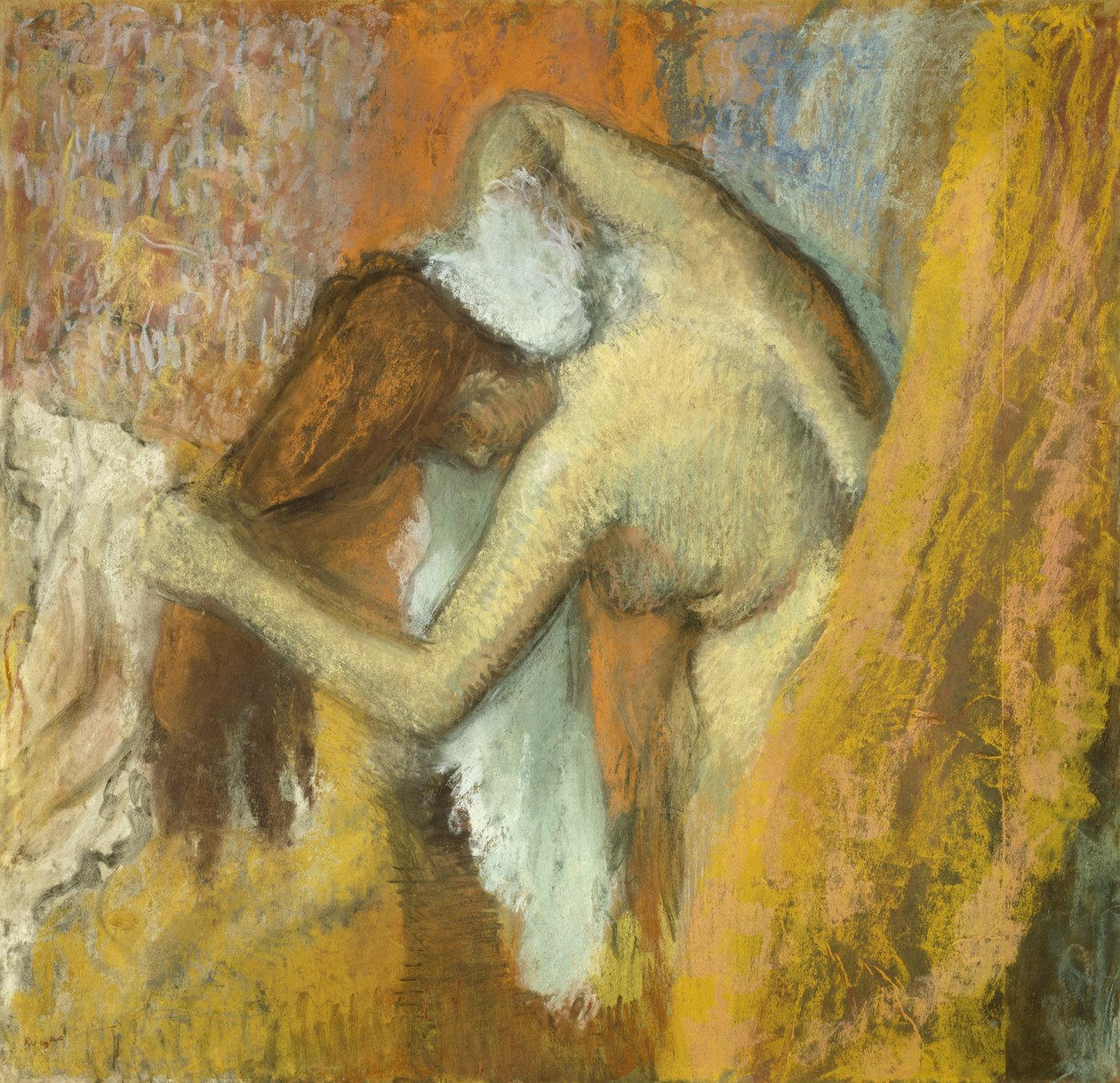 Frau bei ihrer Toilette von Edgar Degas