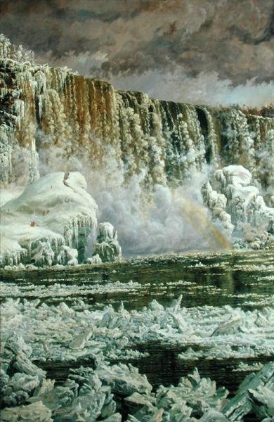 Niagarafälle im Winter von Edgar Spier Cameron