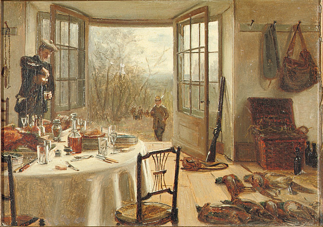 Mittagessen des Jägers von Edith Hayllar