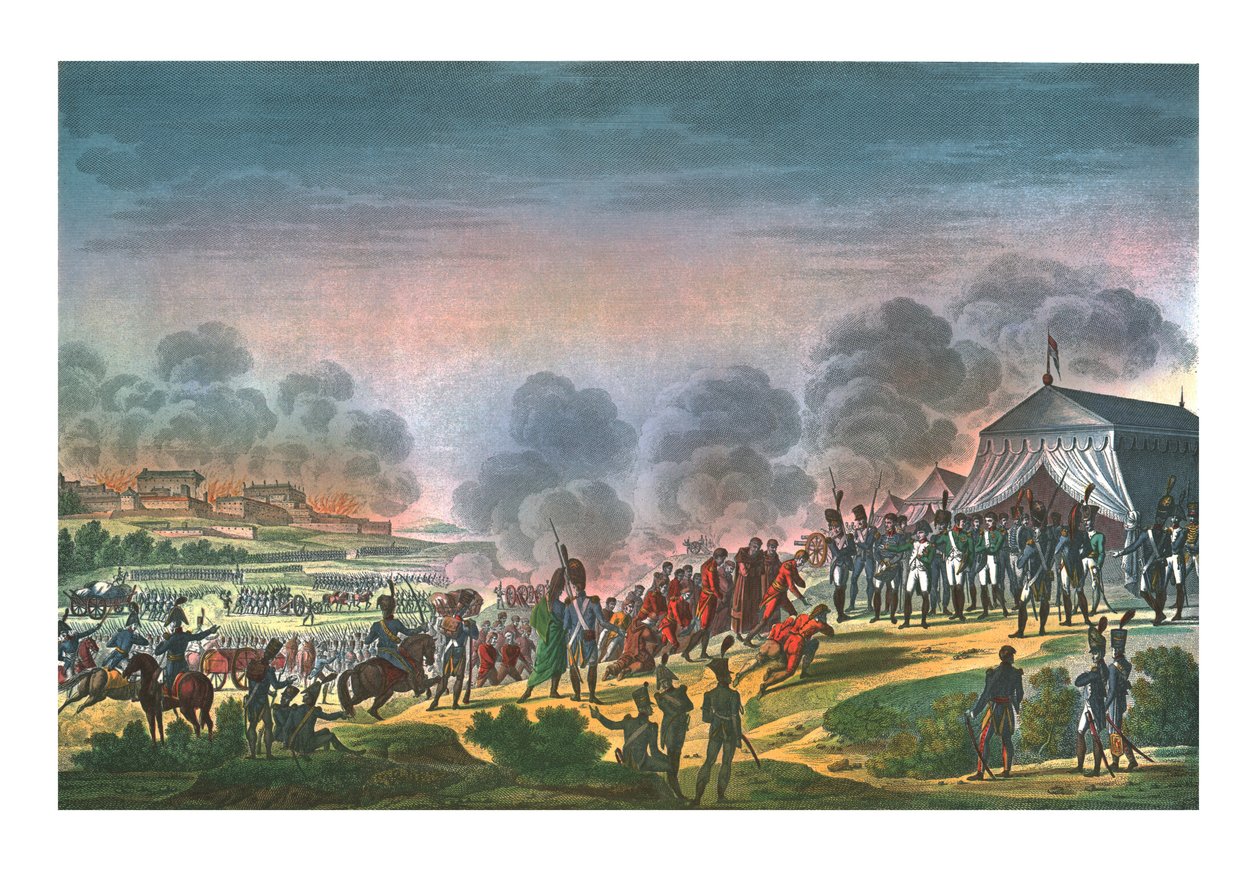 Bombardierung von Madrid, 4. Dezember 1808, ca. 1850 von Edme Bovinet