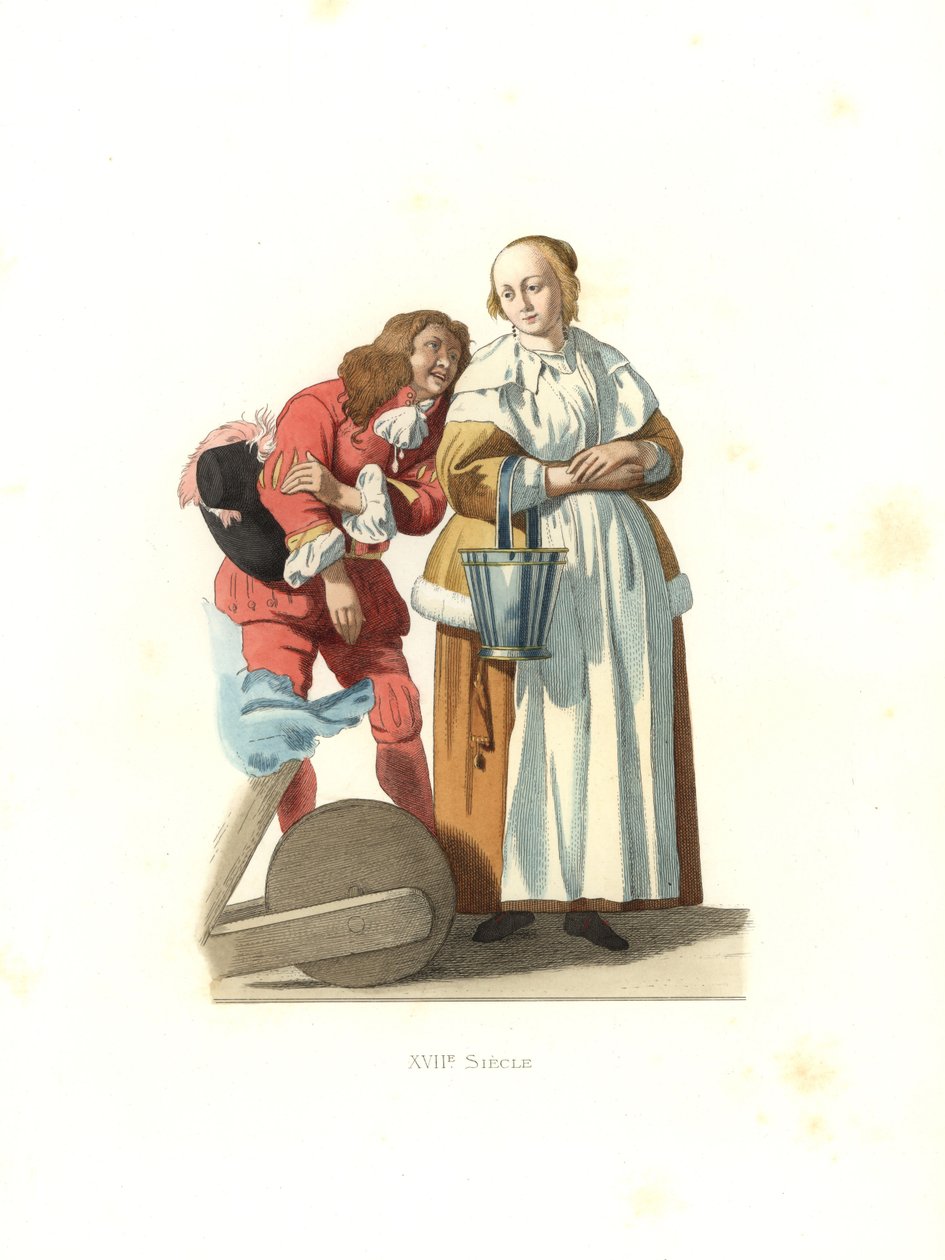 Niederländische Bürgerin und Page von Edmond Lechevallier Chevignard