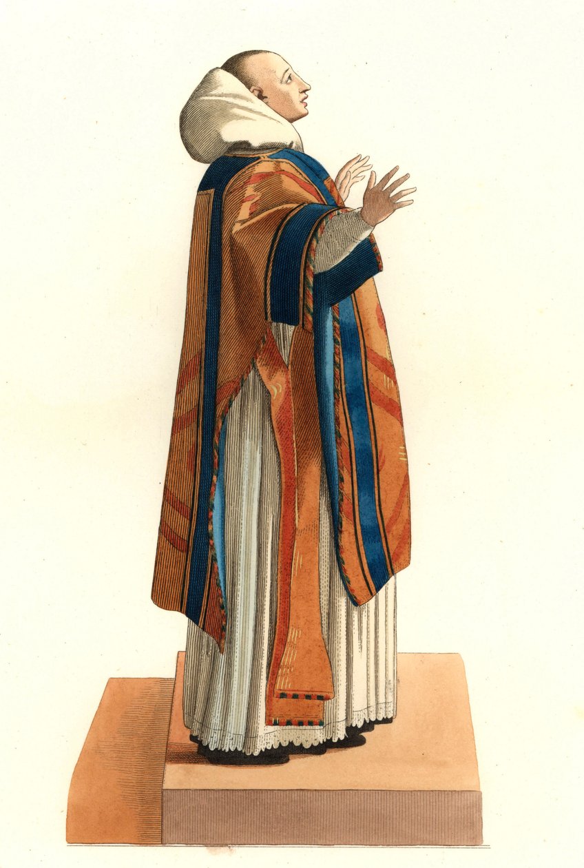 Kirchliches Kostüm des Benediktinerordens von Edmond Lechevallier Chevignard