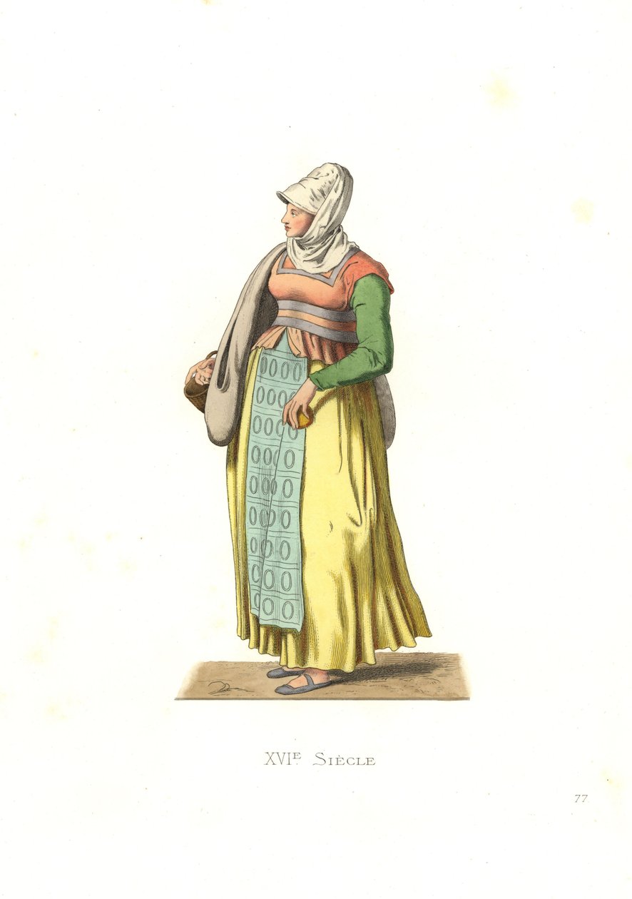 Bäuerin aus Portugal von Edmond Lechevallier Chevignard