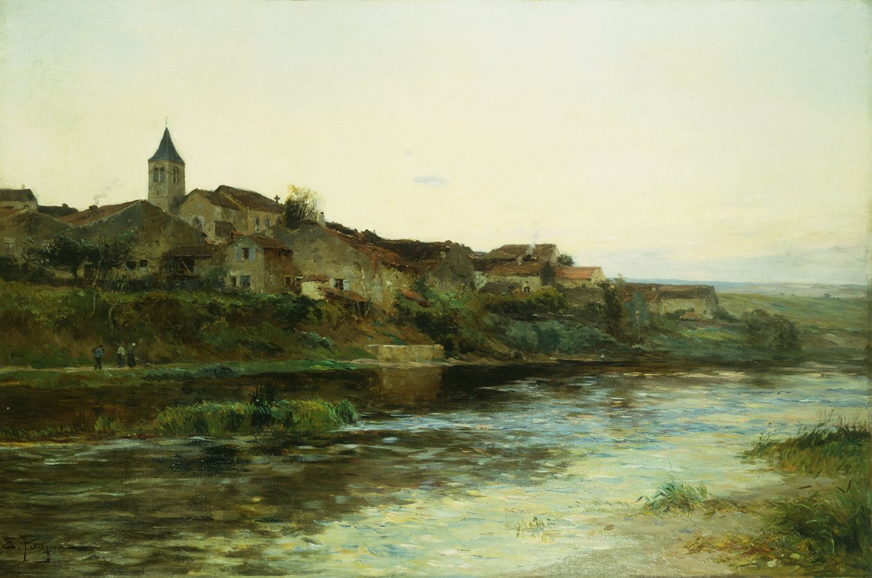 Eine französische Flussstadt von Edmond Petitjean